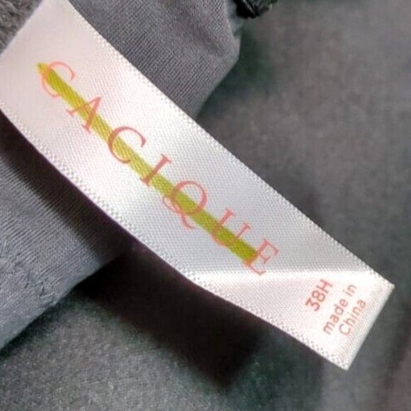 Lane Bryant Cacique Bra Multi Way Strapless Bare Solution 38H Black w/ Straps - Picture 5 of 7